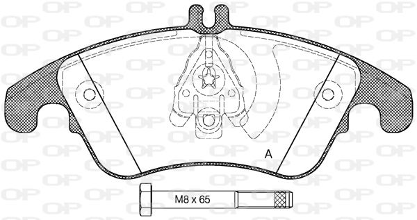 OPEN PARTS Jarrupala, levyjarru BPA1304.00